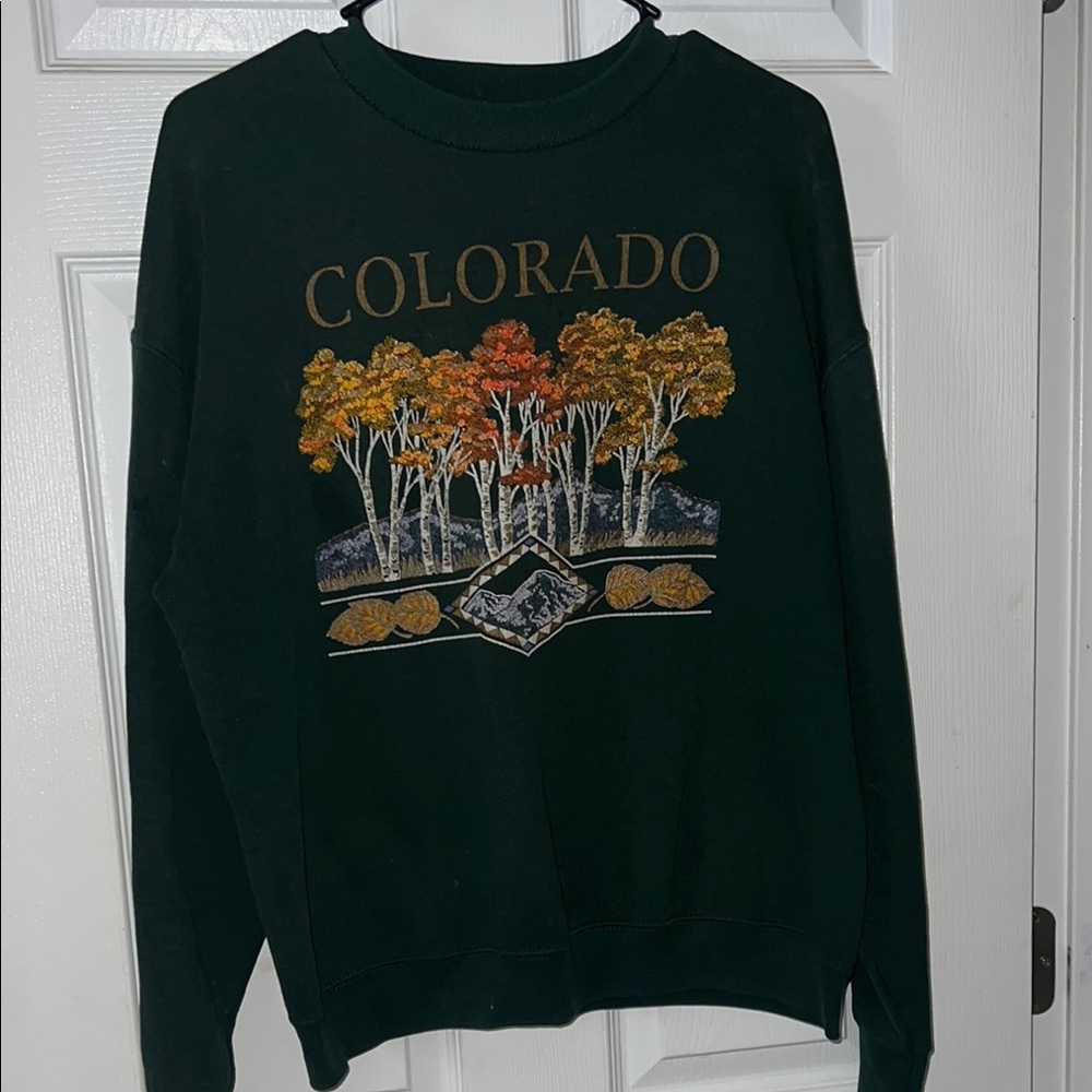 Vintage Colorado Crewneck- Green